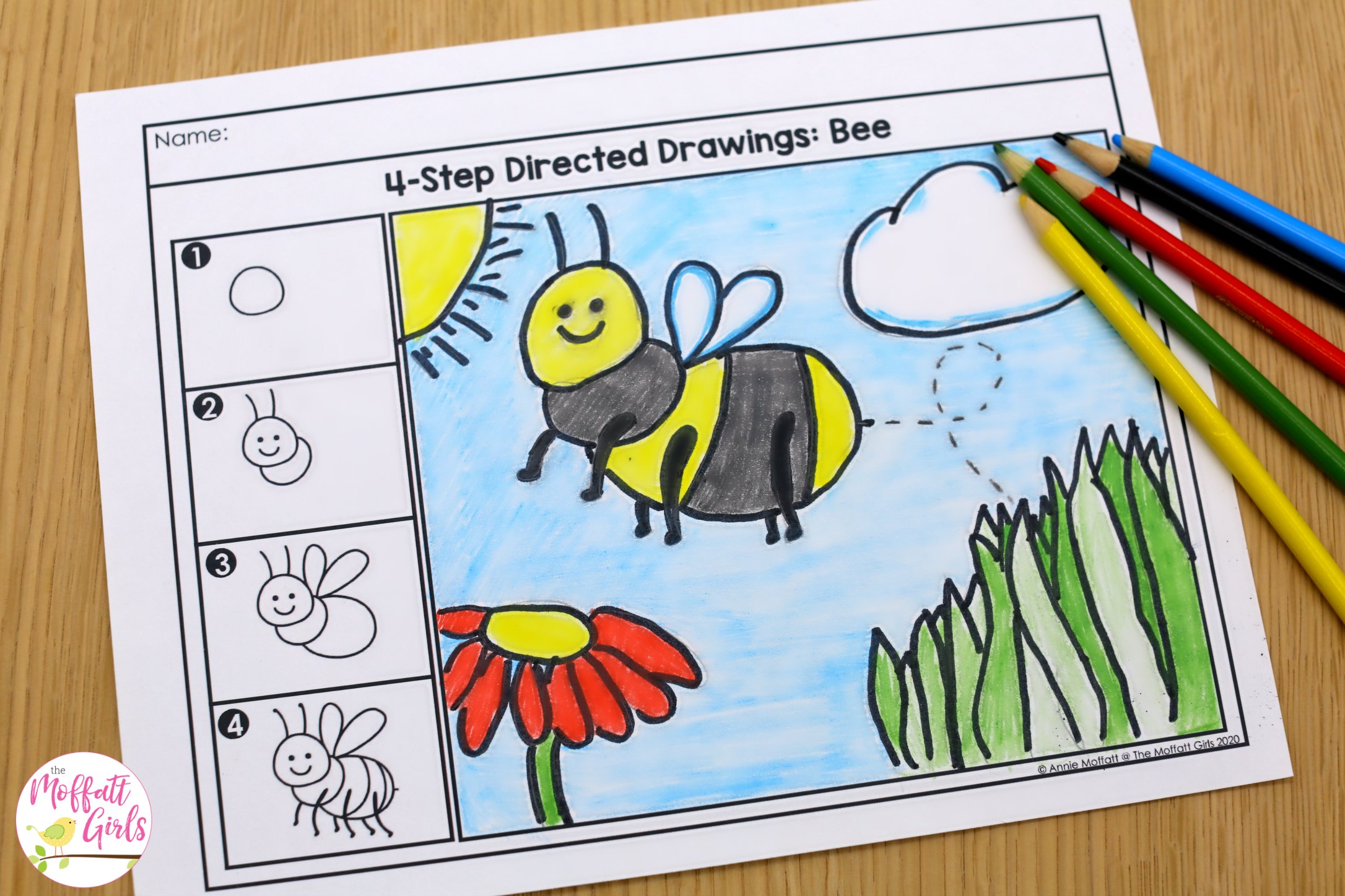 Directed Drawings for Kids and FREEBIE!