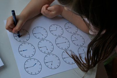 Preschool Time Telling Printable!