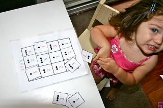 Toddler 1,2,3 Bingo Mat Printable