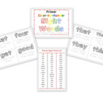 Color by Number Sight Word Printables!