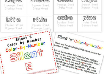 FREE Silent E Color-by-Number Printables!!