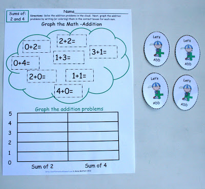 This new Math the Graph-Addition Pack has 26 pages of math graphing equations for numbers up to 20.