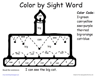 Color by Sight Word FREEBIE!