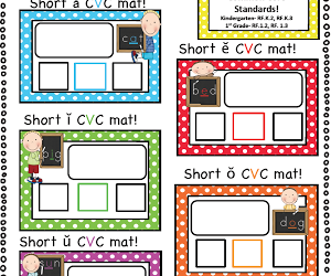 CVC Build-a-Word Mats and a GIVEAWAY!