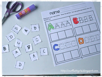 ABC Cut and Paste addresses so many useful skills and allows Pre-K and Kindergarteners to really interact with a product and take ownership of their learning.