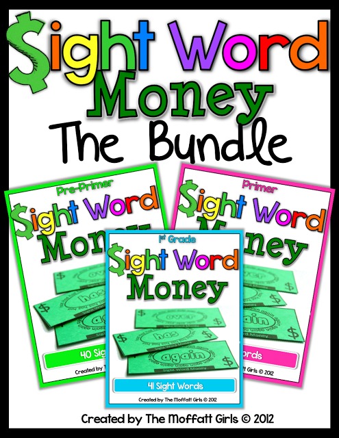 Sight Word Money (The Bundle) and My Thoughts on Sight Words!