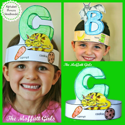Our alphabet Phonics Headbands are also a fun way to teach and learn phonics.