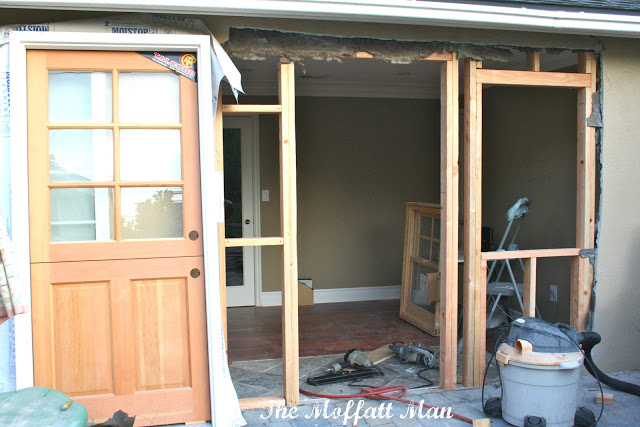 Preparing for our new Dutch Door and Window!