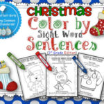 Christmas Color by Sight Word (1st Grade and the BUNDLE)