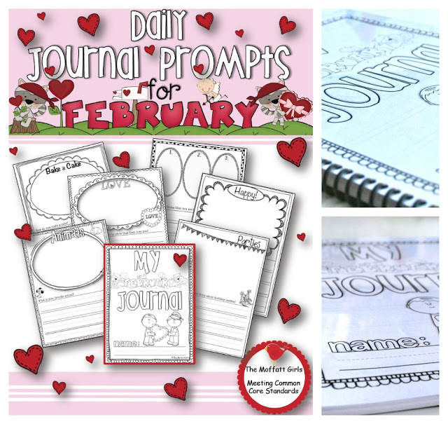 Daily journal prompts for February are great way to give students an opportunity to practice many skills such as grammar, spelling, and writing, all while providing a creative outlet for writing!