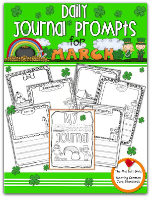 Journal Prompts for March are a great way to get students to write every single day, helping motivate students to write!