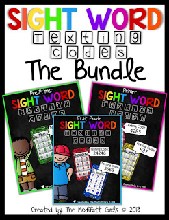 The Sight Word Texting Codes are a SUPER fun way to practice all of the Pre-Primer, Primer and First Grade Sight Words on the Dolch list by searching for the number codes in each letter of a sight word, allowing kids to learn how to spell their sight words!