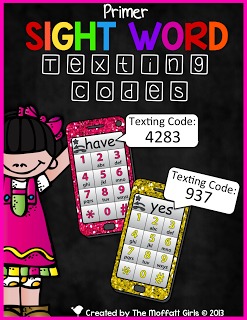 The Sight Word Texting Codes are a SUPER fun way to practice all of the Primer Sight Words on the Dolch list by searching for the number codes in each letter of a sight word, allowing kids to learn how to spell their sight words!
