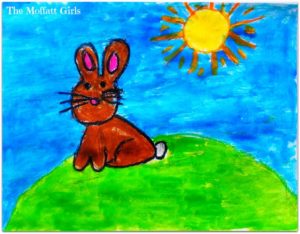 This is a very easy oil pastel drawing with a watercolor resist art project, even a 5 year old can create a masterpiece, but I also think it is perfect for all ages!