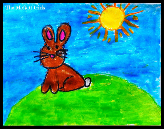 This is a very easy oil pastel drawing with a watercolor resist art project, even a 5 year old can create a masterpiece, but I also think it is perfect for all ages!