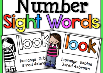 Color by Number Sight Words UPDATED!