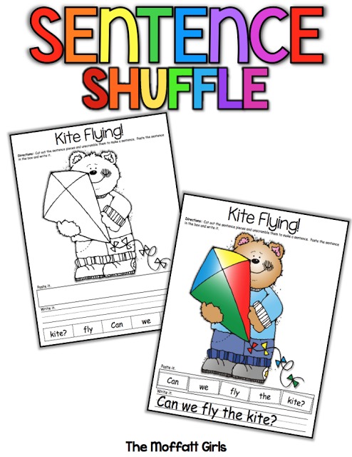 Sentence Shuffle is a great way for K-2 students to work sentence structure, fine motor skills, perfect penmanship and have fun in the process!