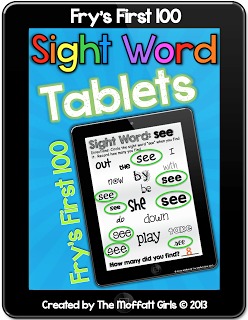 Sight Word Tablets are a FUN way for kids to practice and master sight words, allowing Preschool students to recognize and read words in various prints and published styles.