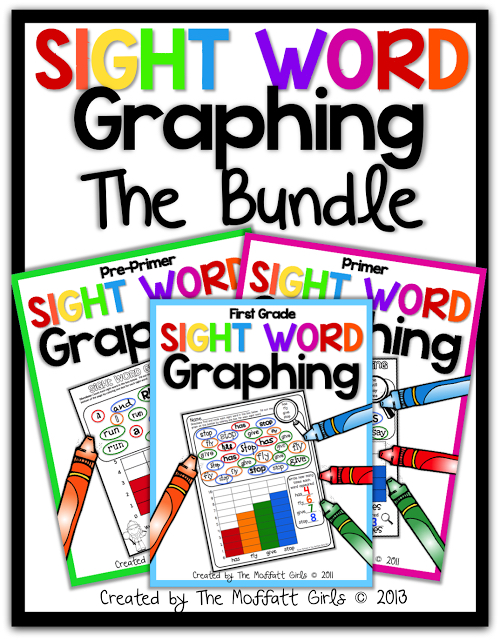 Sight Word Graphing is a FUN way for kids to practice and master sight words for Preschool-1st Grade!