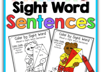 Color by Sight Word Sentences (1st Grade)