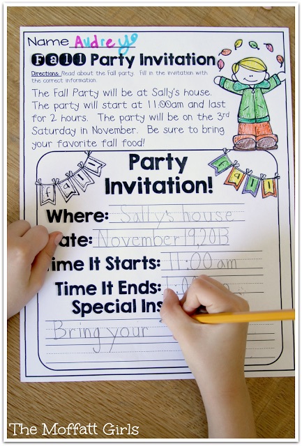 Teach addition, subtraction, sight words, phonics, grammar, handwriting and so much more with the Fall NO PREP Packet for First Grade!