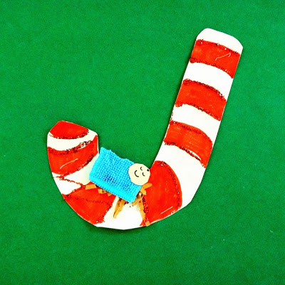 J is for Jesus Christmas Book and make a candy cane craft!