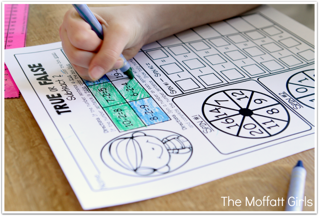This Interactive Math NO PREP Packet is FILLED with FUN and interactive ways to master math facts (subtraction) up to 20 for Kindergarten and 1st Grade!