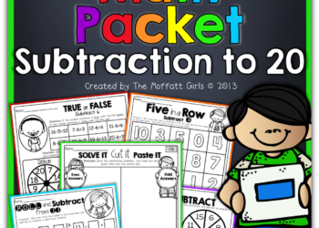 Interactive Math Packet (Subtraction up to 20)