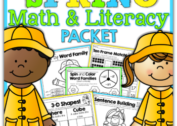 Spring Math and Literacy Packet (Kindergarten)
