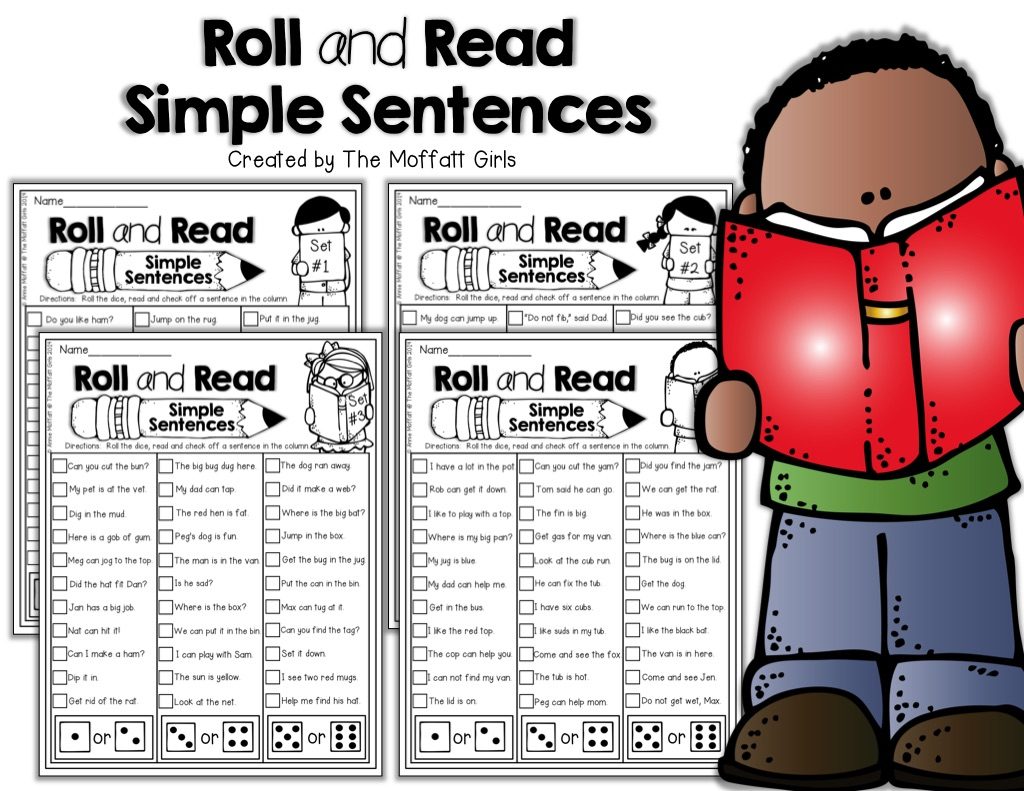 I Can Read Simple Sentences NO PREP (Set 1) allows beginning or struggling readers to build confidence and reinforce fun into reading basic sentences!