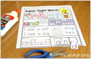 Sight word fluency and reading