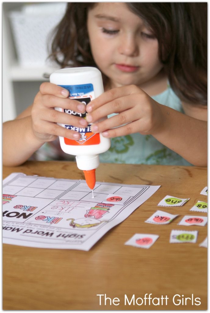 Our Sight Word Make a Match packets allow a beginning or struggling reader master tricky sight words, for Preschool-1st Grade!