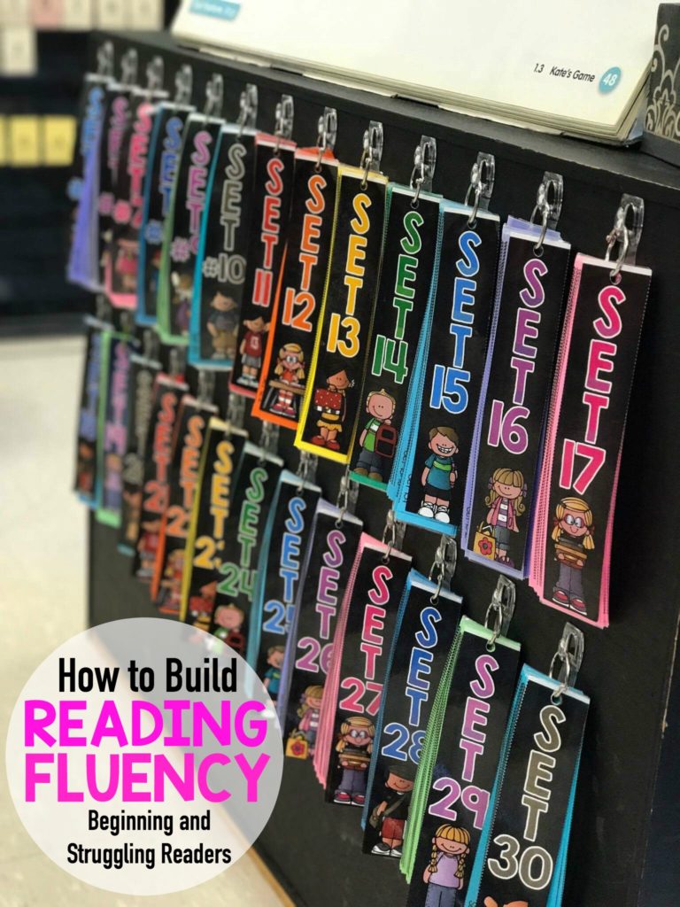 How to Build Reading Fluency for beginning and struggling readers. The Fluency Strips are a systematic approach to phonics skills and sight words, helping build confidence in reading.