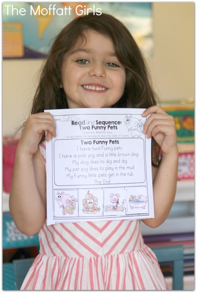 The Read and Sequence NO PREP packet is specifically designed to help beginning and or struggling readers build CONFIDENCE, FLUENCY and reading COMPREHENSION!