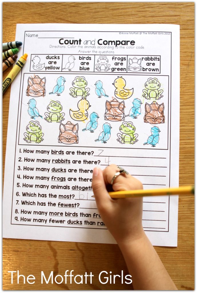 Teach basic addition, subtraction, sight words, phonics, letters, handwriting and so much more with the May NO PREP Packet for Kindergarten!