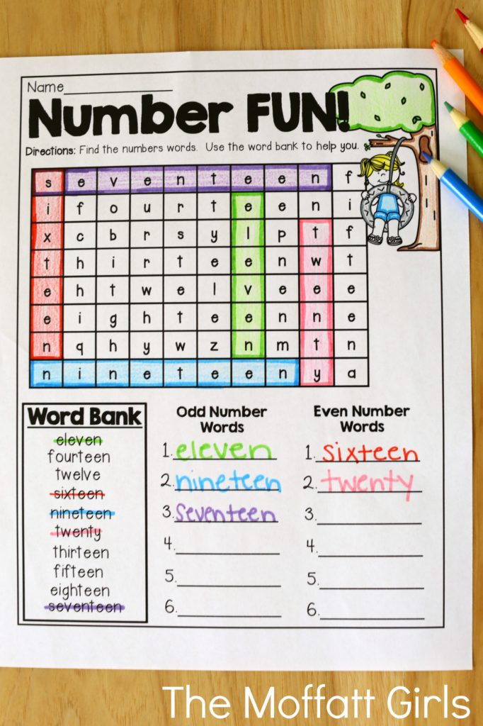 Number FUN! (number words up to twenty)- Avoid the Summer Slide! Help your students stay on track during summer break with these FUN activities! Perfect for 2nd Grade going into 3rd Grade!