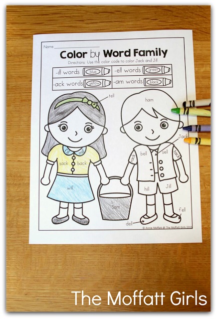 These packets are designed to build both PHONICS SKILLS AND READING COMPREHENSION with simple nursery rhymes! This packet is targeted for 1st Grade, but can also be used with high flying Kindergarteners! 