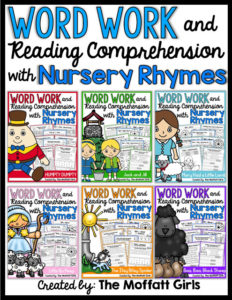 Word Work and Reading Comprehension with Nursery Rhymes