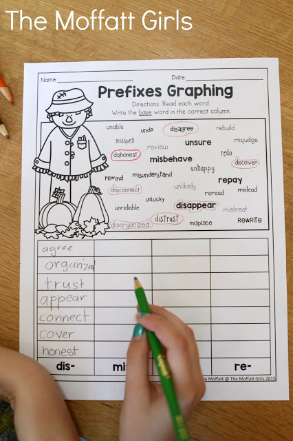 Teach multiplication, two and three-digit addition and subtraction, sight words, grammar, writing and so much more with the October NO PREP Packet for Third Grade!