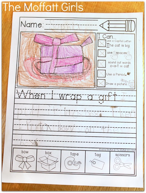 Journal Prompts for December- These 20 journal prompts include I Can statements to build writing skills and a picture dictionary to spark the imagination. Perfect for beginning writers.