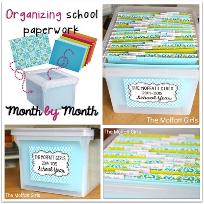 Piles of paperwork drive me CRAZY! This is a great way to get organized and keep it that way.