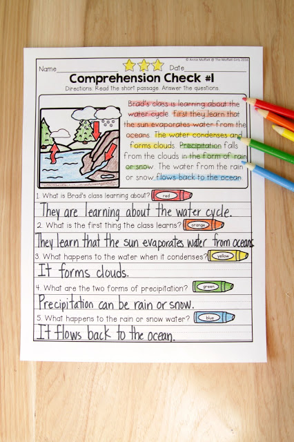 Reading Comprehension Checks for March- Build confidence in beginning and struggling readers with these short stories, while teaching students to find text evidence to support their answers.