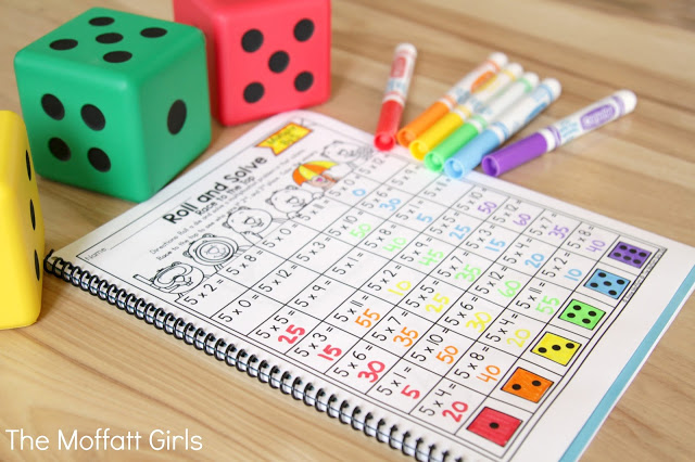 Why can't practicing multiplication facts be fun? Turn math into a game and have your students multiply with the Multiplication Roll and Solve NO PREP Packet!