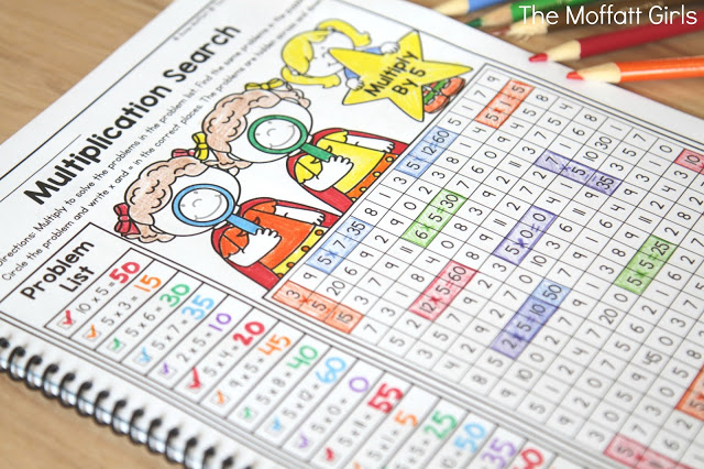 Are you looking for ways to make multiplication fun for your students? Turn math into a game and have your students multiply with the Multiplication Search NO PREP Packet!