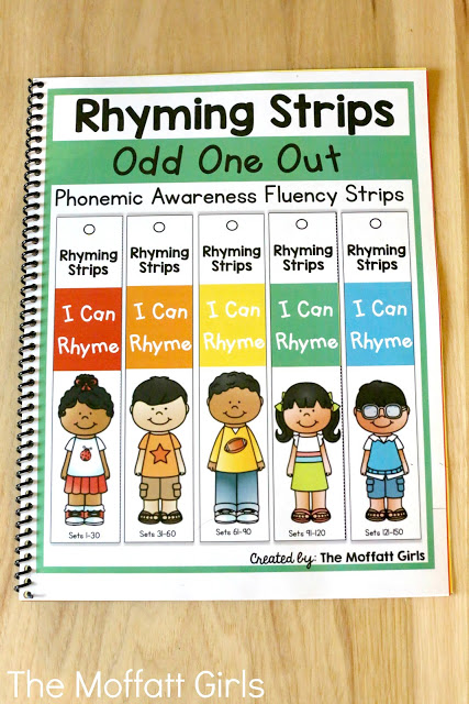 With Rhyming Strips, students work on hearing the ending sounds to identify a rhyme.