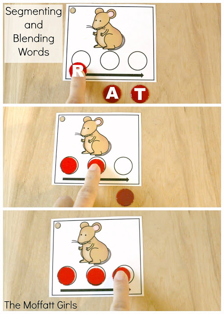 Segmenting and Blending Cards provide students the chance to build phonemic awareness by slowing down to isolate the sounds and then blend them together. Perfect hands-on fun!