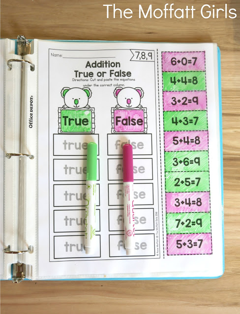 Hands-on Addition and Subtraction- Use page protectors and dry-erase markers for never-ending fun!
