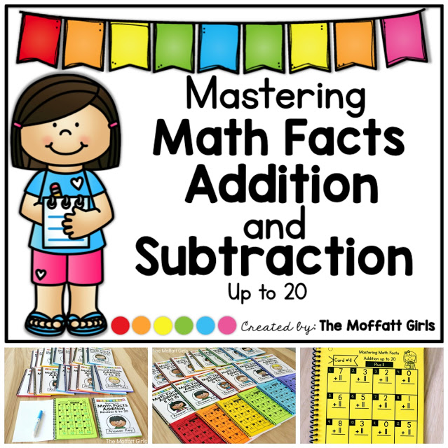 Mastering Math Facts Addition and Subtraction- Practice basic addition and subtraction daily with these math booklets.