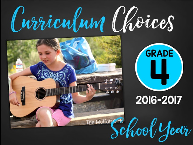 Curriculum Choices for 4th Grade for Reading, Writing, Math and more!