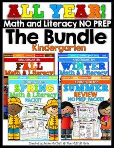 All Year Math and Literacy for Kindergarten (The Bundle)